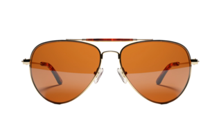 ai generiert braun Sonnenbrille auf transparent Hintergrund png