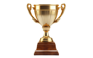 AI generated Shiny Trophy on a Transparent Background png