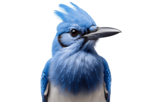 AI generated lue Jay Bird Isolated on Transparent Background Generative AI png