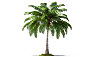 AI generated Palm Tree on Transparent Background, PNG format