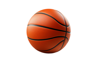 AI generated Basketball on Transparent Background, PNG format