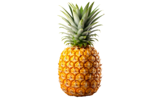 ai generato ananas su trasparente sfondo, png formato