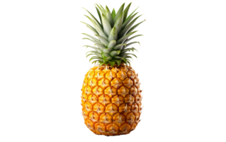 ai généré ananas sur transparent arrière-plan, png format