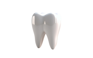 ai gerado dente em transparente fundo 8k png