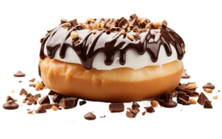 AI generated Delicious Donut on Transparent Background png