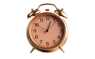 AI generated Alarm Clock on Transparent Background, PNG format