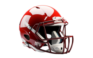 AI generated Football Helmet on Transparent Background, PNG format