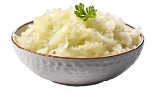 ai generiert scharf Sauerkraut isoliert auf transparent Hintergrund png