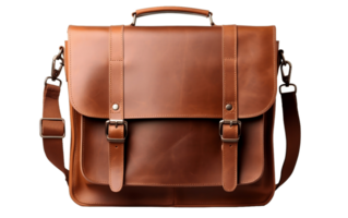 AI generated Leather Bag Isolated on Transparent Background Generative AI png