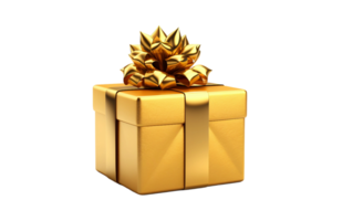 AI generated Gift Box on Transparent Background, PNG format