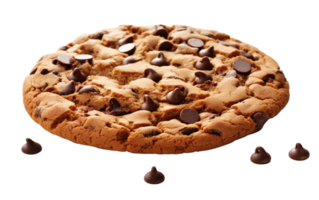 AI generated Cookie on Transparent Background, PNG format