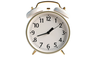 AI generated Alarm Clock on Transparent Background, PNG format