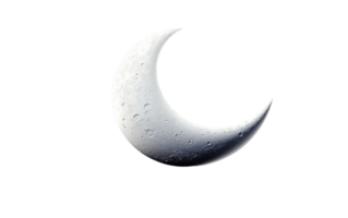 ai generado medio Luna en transparente fondo, png formato