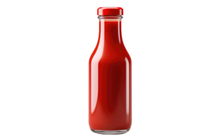 ai gerado ketchup garrafa em transparente fundo png
