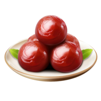 AI generated Realistic Gulab Jamun, on transparent background. png