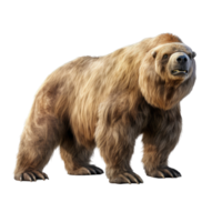 AI generated Giant Ground Sloth, on transparent background. png