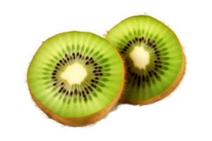 ai généré vibrant kiwi illustration sur transparent Contexte png