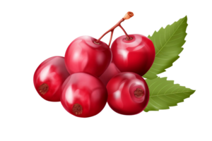 AI generated Vibrant Cranberry on Transparent background png