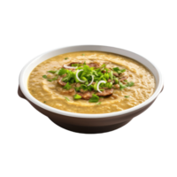 ai généré sarriette haleem plat, sur transparent Contexte. png