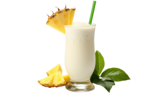 AI generated Refreshing Tropical Pina Colada on Transparent background png