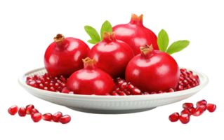 AI generated Juicy Pomegranate on Transparent background png