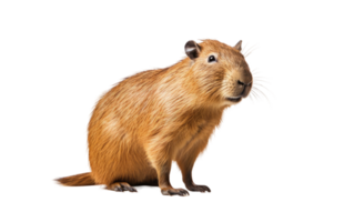 AI generated Capybara on Transparent background png