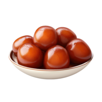 ai generado realista gulab jamun, en transparente antecedentes. png