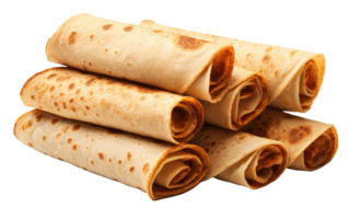 AI generated Savory Tortilla Creations on Transparent background png