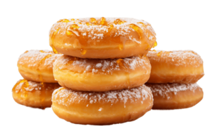 ai generiert Spanisch Donuts auf transparent Hintergrund png