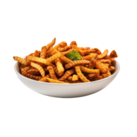 AI generated Realistic Bheja Fry, on transparent background. png