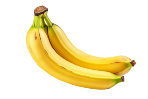 ai gegenereerd levendig banaan illustratie Aan transparant achtergrond png