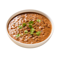 ai gerado salgado Dal Makhani, em transparente fundo. png