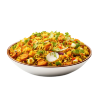 AI generated Realistic Bhelpuri, on transparent background. png