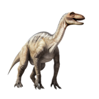 ai generado realista edmontosaurio, en transparente antecedentes. png