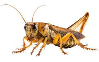 ai genererad cricket insekt på transparent bakgrund png