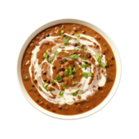 AI generated Savory Dal Makhani Delight, on transparent background. png