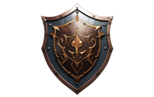 AI generated Armor and Shield Art on Transparent background png