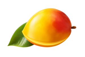 ai généré vibrant mangue illustration sur transparent Contexte png