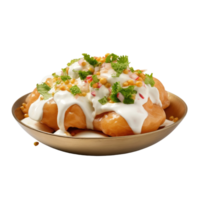 AI generated Delicious Dahi Puri 3D png