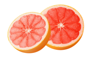 ai generiert pikant Grapefruit Freude auf transparent Hintergrund png