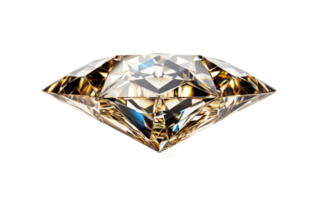 ai generado elegante precioso diamante en transparente antecedentes png