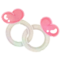 Valentijn schattig een paar ring voor Valentijnsdag dag png