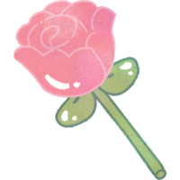 Valentin mignonne Rose fleur pour la Saint-Valentin journée png