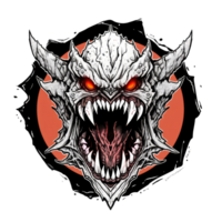 AI generated monster character illustration for your t-shirt design png