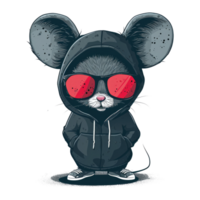 AI generated Cool mouse character for your t-shirt design png