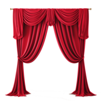 AI generated luxury royal curtain png
