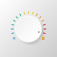 Hot and cold temperature icon. Sun and snowflake. vector