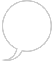 Circle speech bubble vector