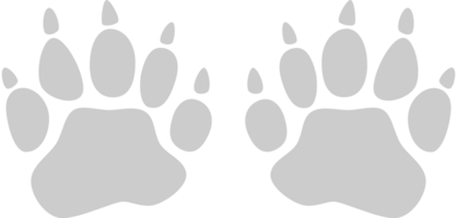 Bear foot vector