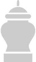 Death cremation vase vector